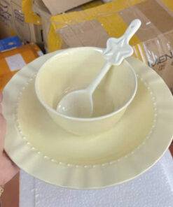 Set 3 món bát sứ trơn